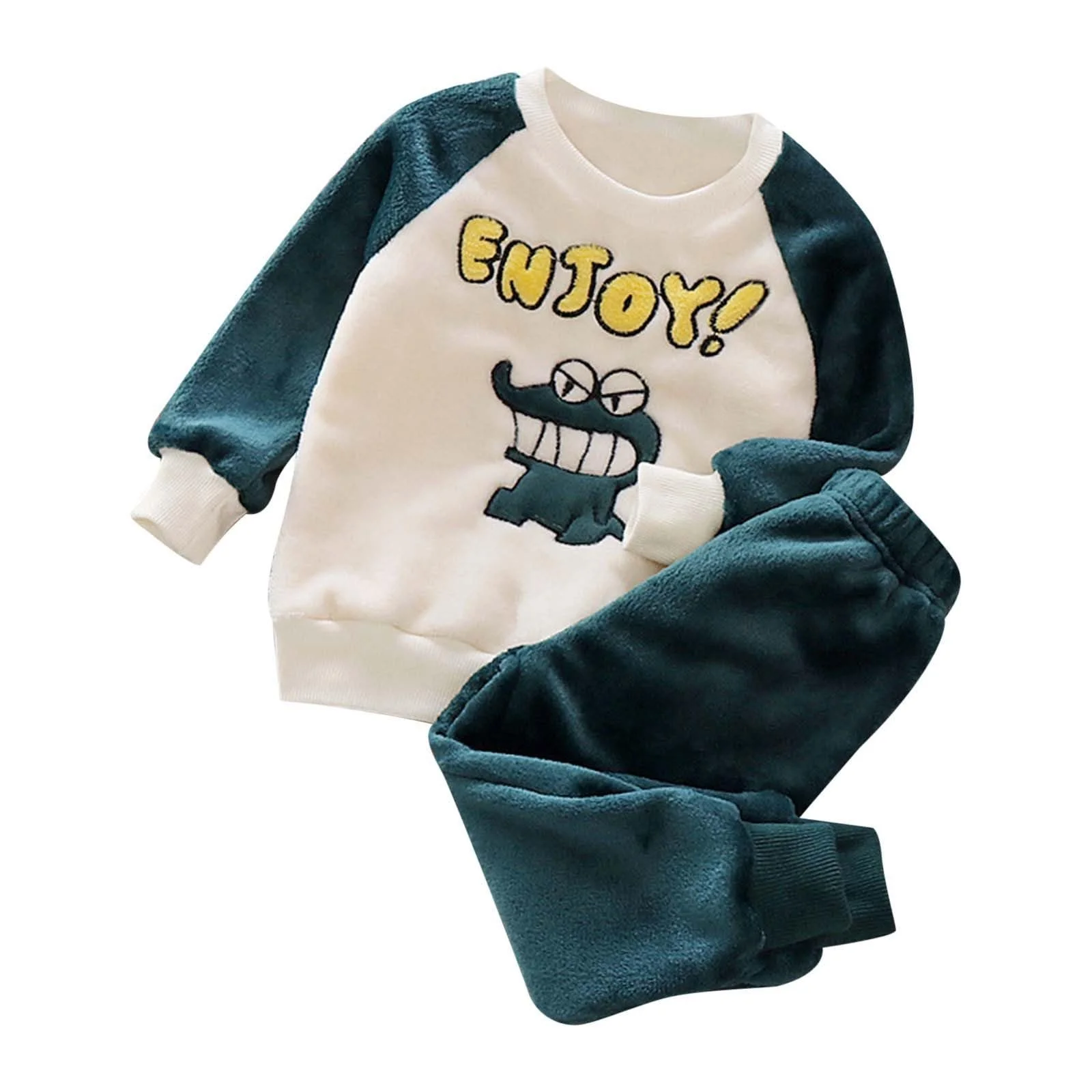 Пижама Детская Пушистая 2024 Кофта Куртка + Штаны Осень/Зима, фото №1