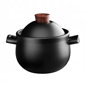 Кастрюля TOPBATHY керамическая 1.8 л жаростойкая с антипригарным покрытием для газовой плиты - Фото 1