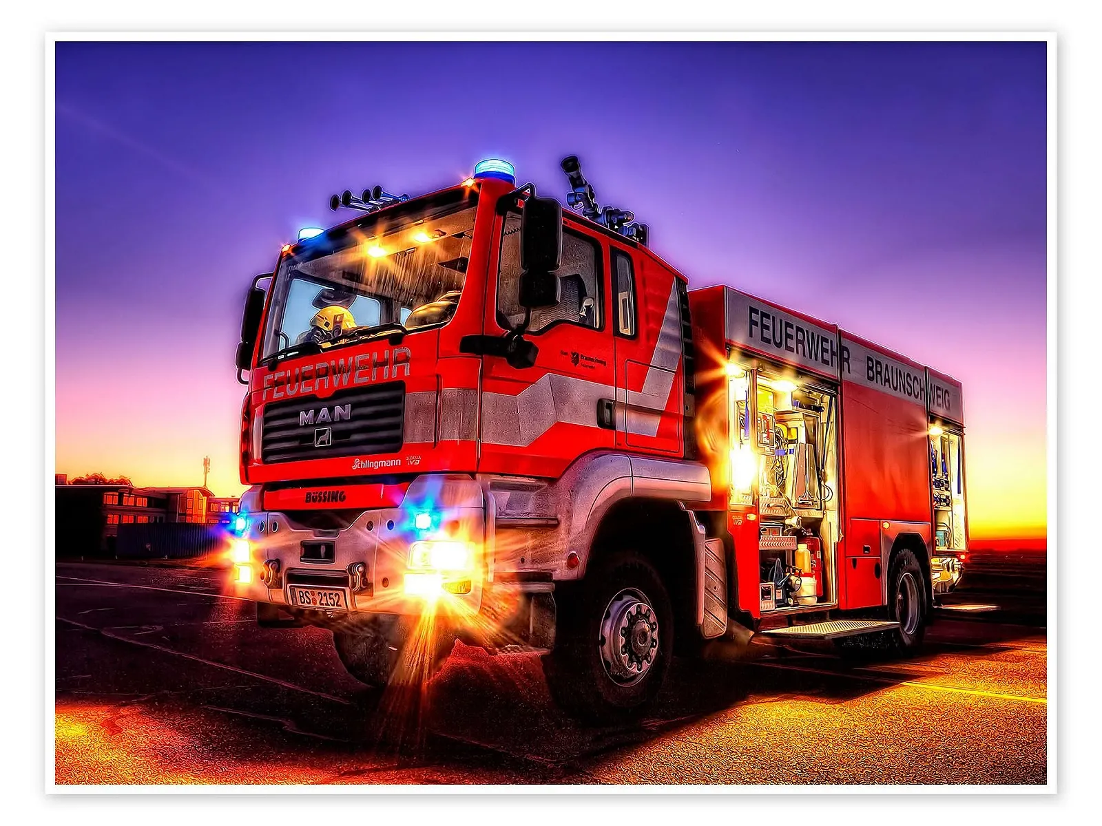Постер Markus Will Fire Engine in Braunschweig 40 x 30 см, фото №1 Постер Markus Will Fire Engine in Braunschweig 40 x 30 см, фото №1