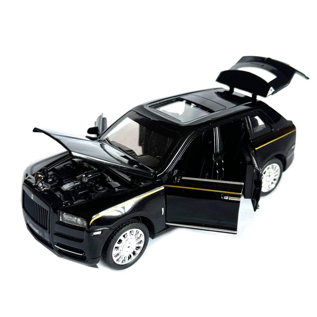 Машинка металлическая Rolls-Royce Cullinan ролс ройс черный звук свет инерция откр люк двери капот багажник, фото №6 Машинка металлическая Rolls-Royce Cullinan ролс ройс черный звук свет инерция откр люк двери капот багажник, фото №6