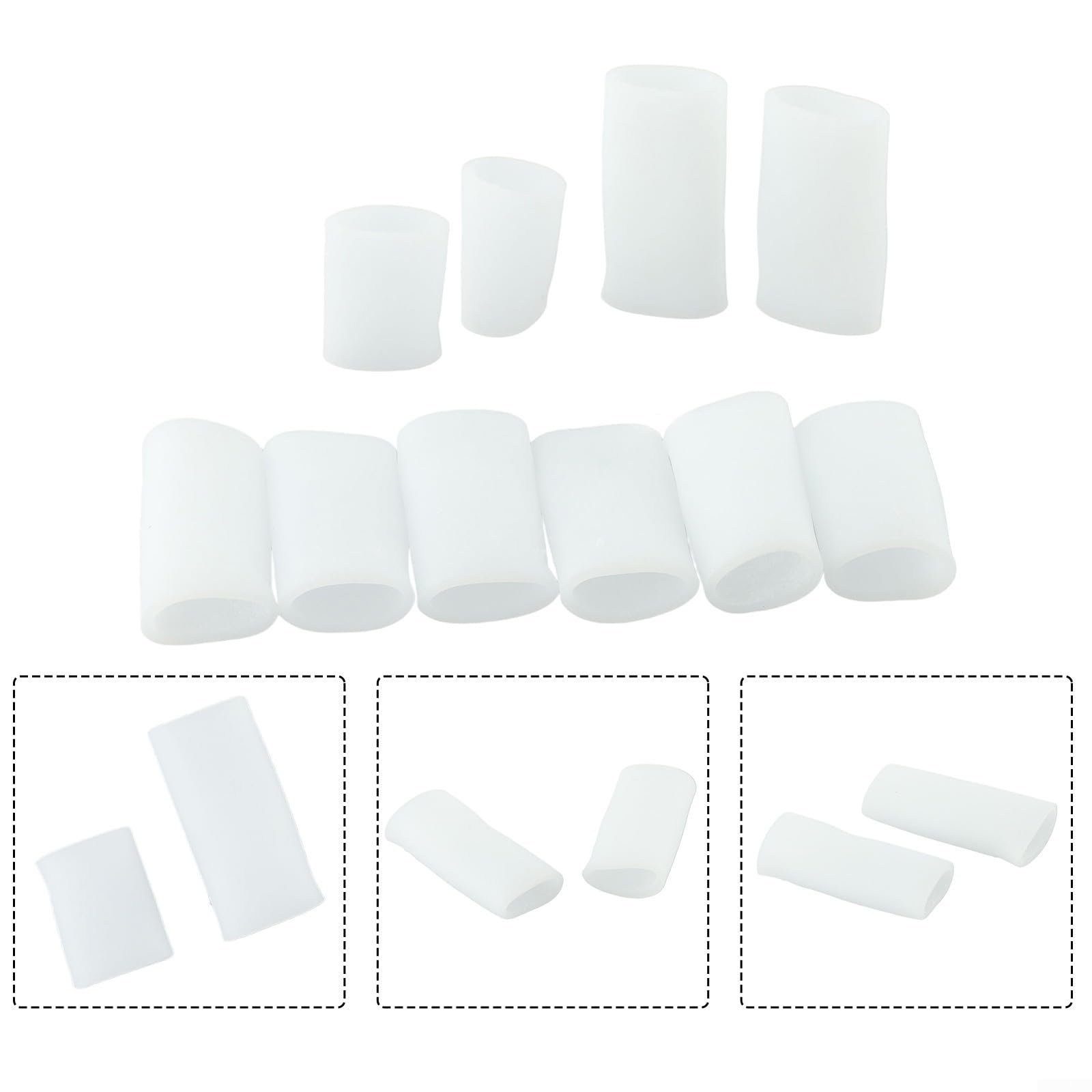 Напальчники гелевые 10 шт. Силиконовые с мягкой подкладкой Высокая эластичность, фото №9