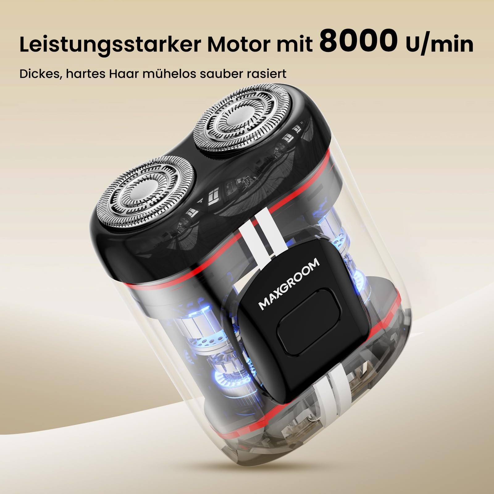 Електробритва MAXGROOM 8000 об/хв IPX7, фото №4 Електробритва MAXGROOM 8000 об/хв IPX7, фото №4