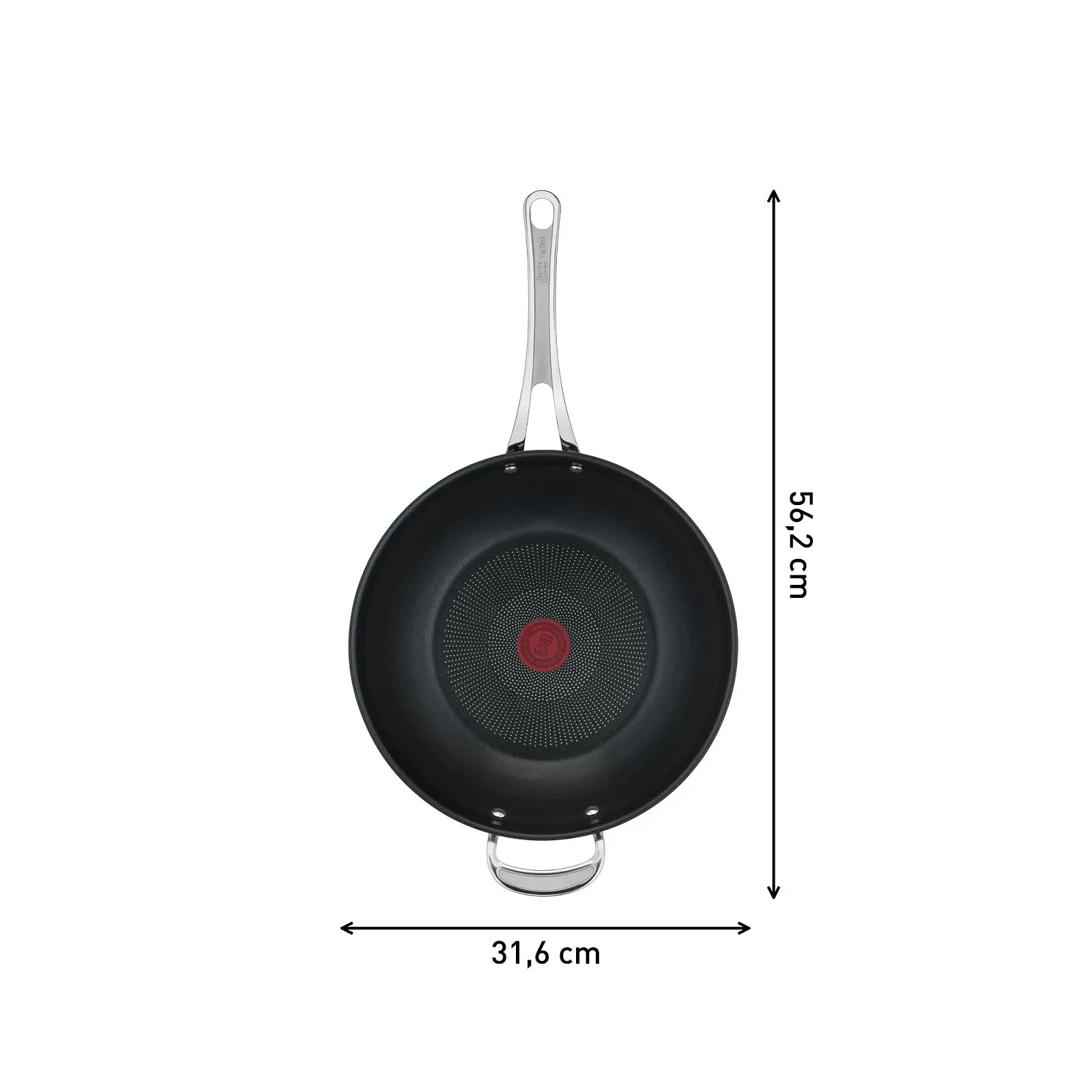 Сковорідка-Wok Tefal Jamie Oliver by Cook's Classics E3068835 28 см Антипригарне покриття Нержавіюча сталь, фото №6