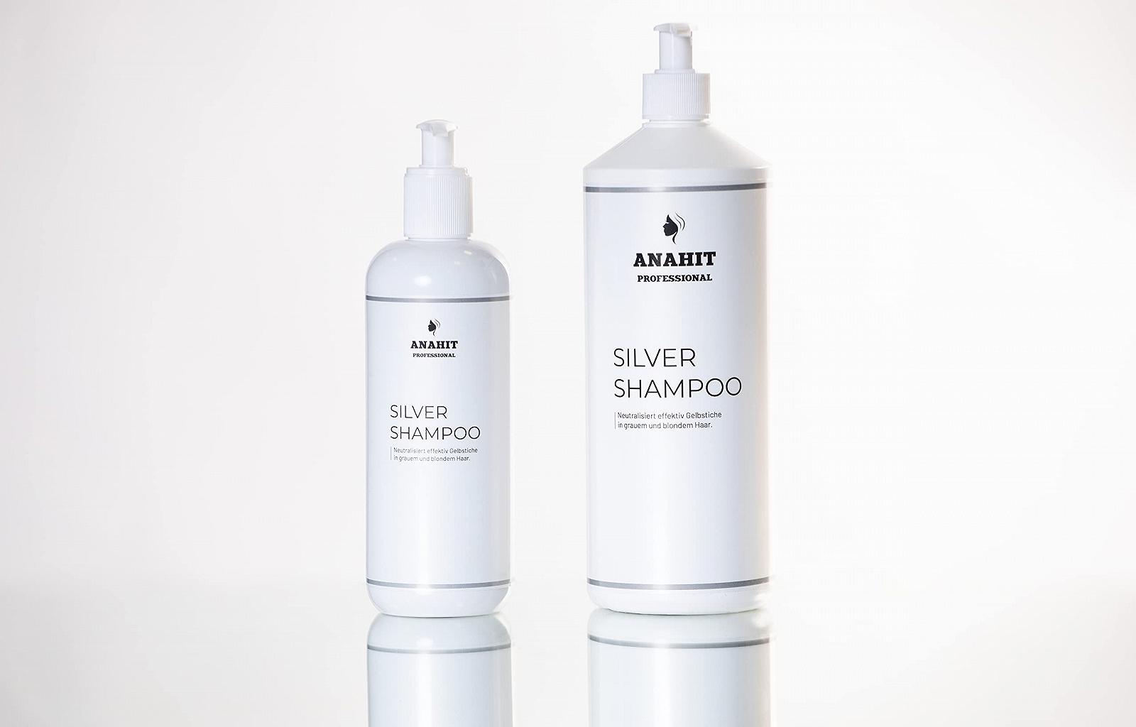 Шампунь Silver Anahit Professional Фиолетовый Шампунь для Серебристых Волос Radiant Blonde Grey White Hair Care Анти-желтый эффект 500 мл, фото №3