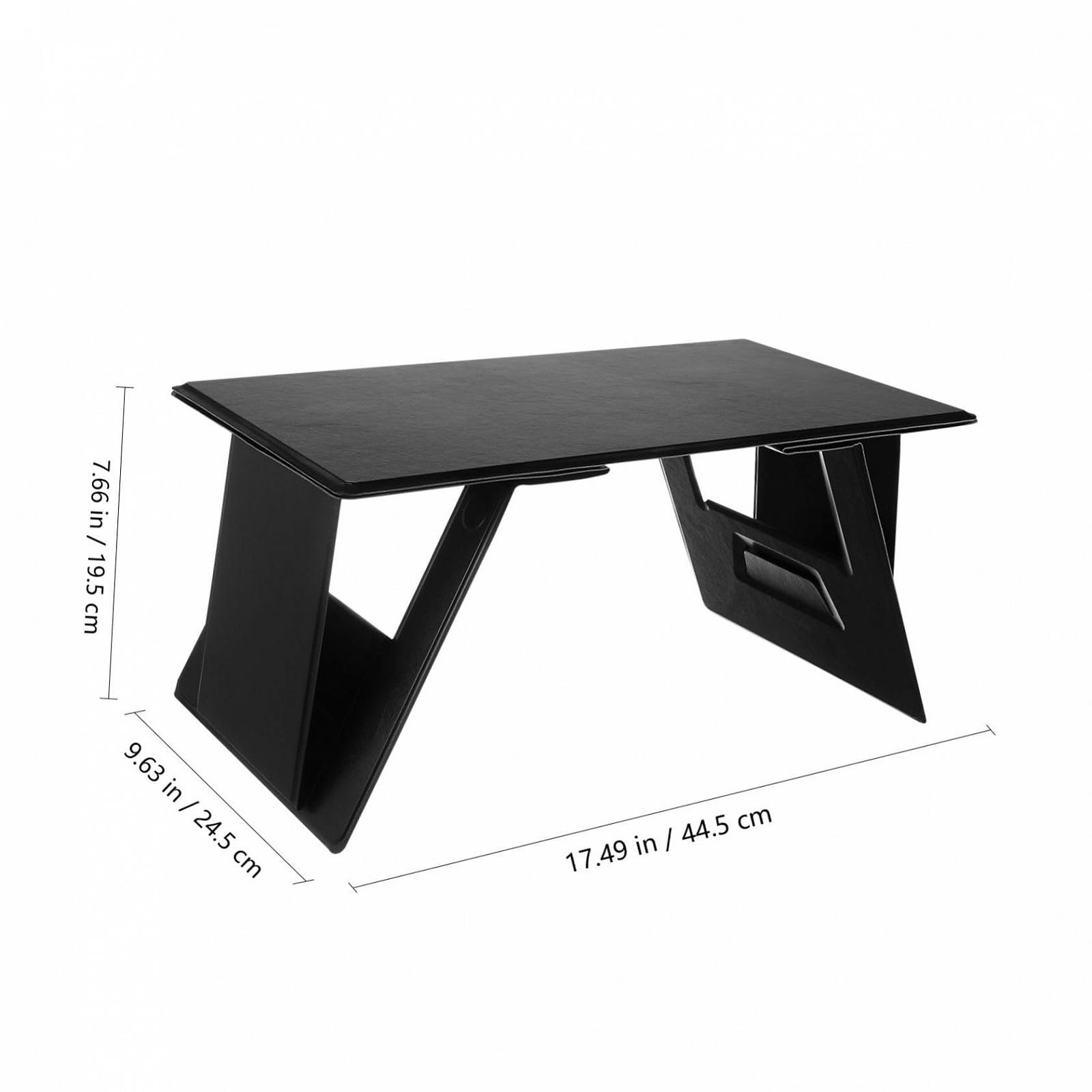 Складной столик для ноутбука Gadpiparty из прочного материала высокой плотности, регулируемый портативный столик для автомобиля, дивана, кровати, удобный для переноски, многофункциональный складной стол-подставка, фото №3