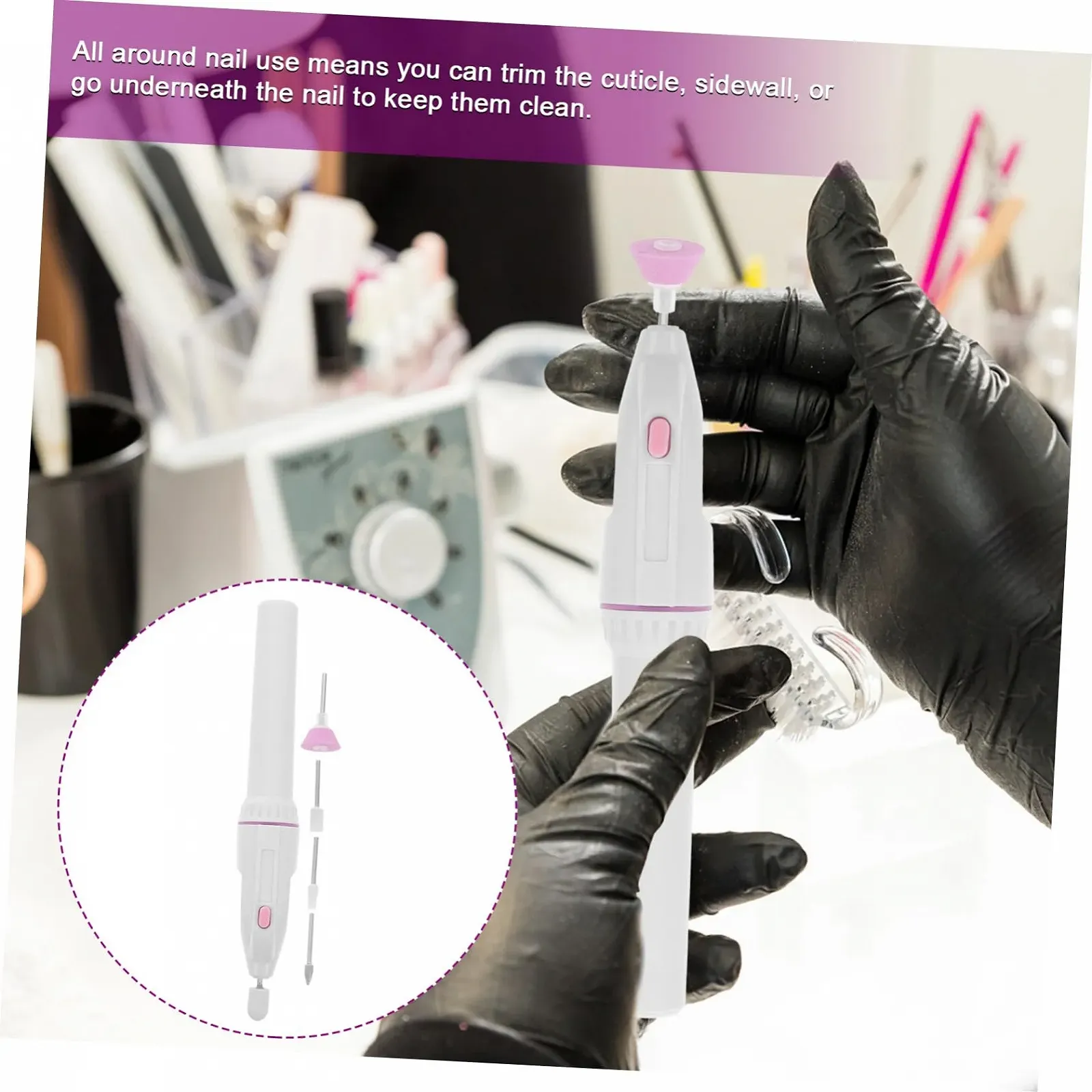 Электрическая пилочка для ногтей OATIPHO 1 шт. Портативный Работает от батареи, тихая и стабильная, фото №7 Электрическая пилочка для ногтей OATIPHO 1 шт. Портативный Работает от батареи, тихая и стабильная, фото №7