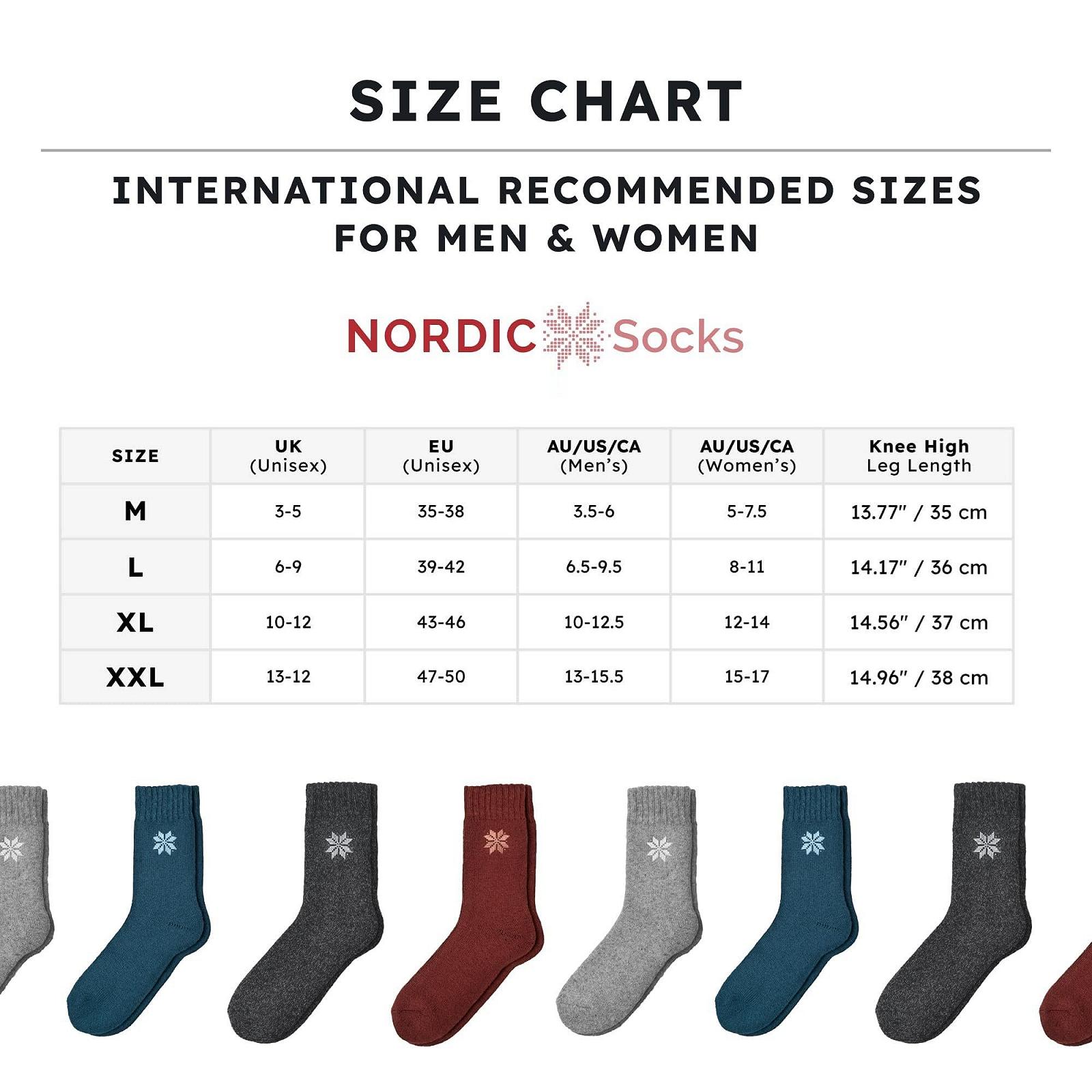 Носки NORDIC Premium Crew с 70% содержанием шерсти мериноса для мужчин и женщин, влагоотводящие, мягкие и удобные, 2 пары, фото №6