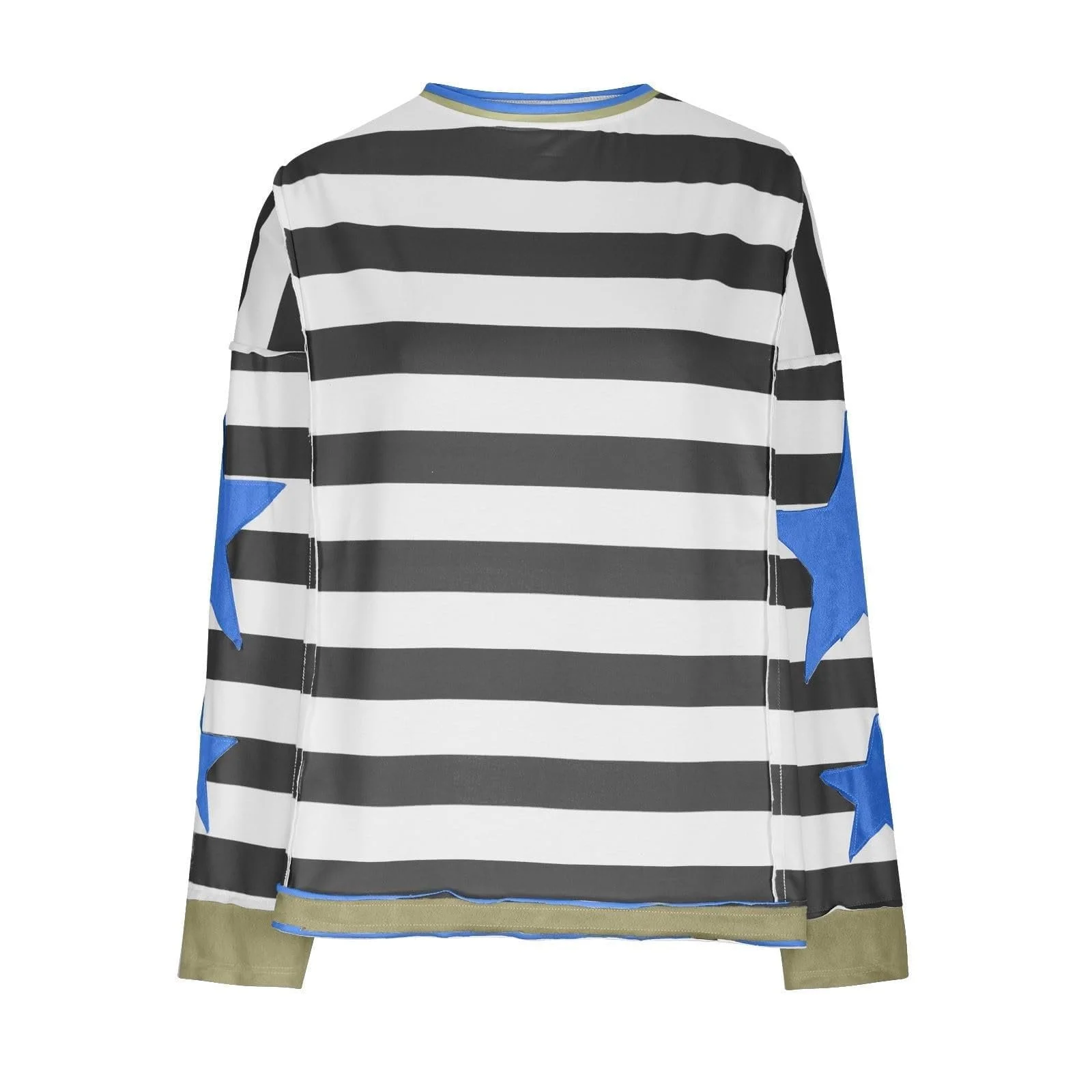 Спортивный свитшот для женщин с круглым вырезом, модный милый открытые плечи Western свободный крой с графикой длинный рукав Retro-пуловер осенний Workou-Y2K однотонный готический тонкий, фото №3