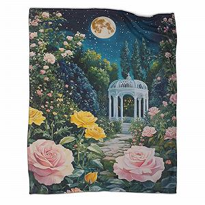 Покривало Rose Garden Мікрофібра Фліс М'який Затишний Скандинавський Теплий Плед - Фото 1