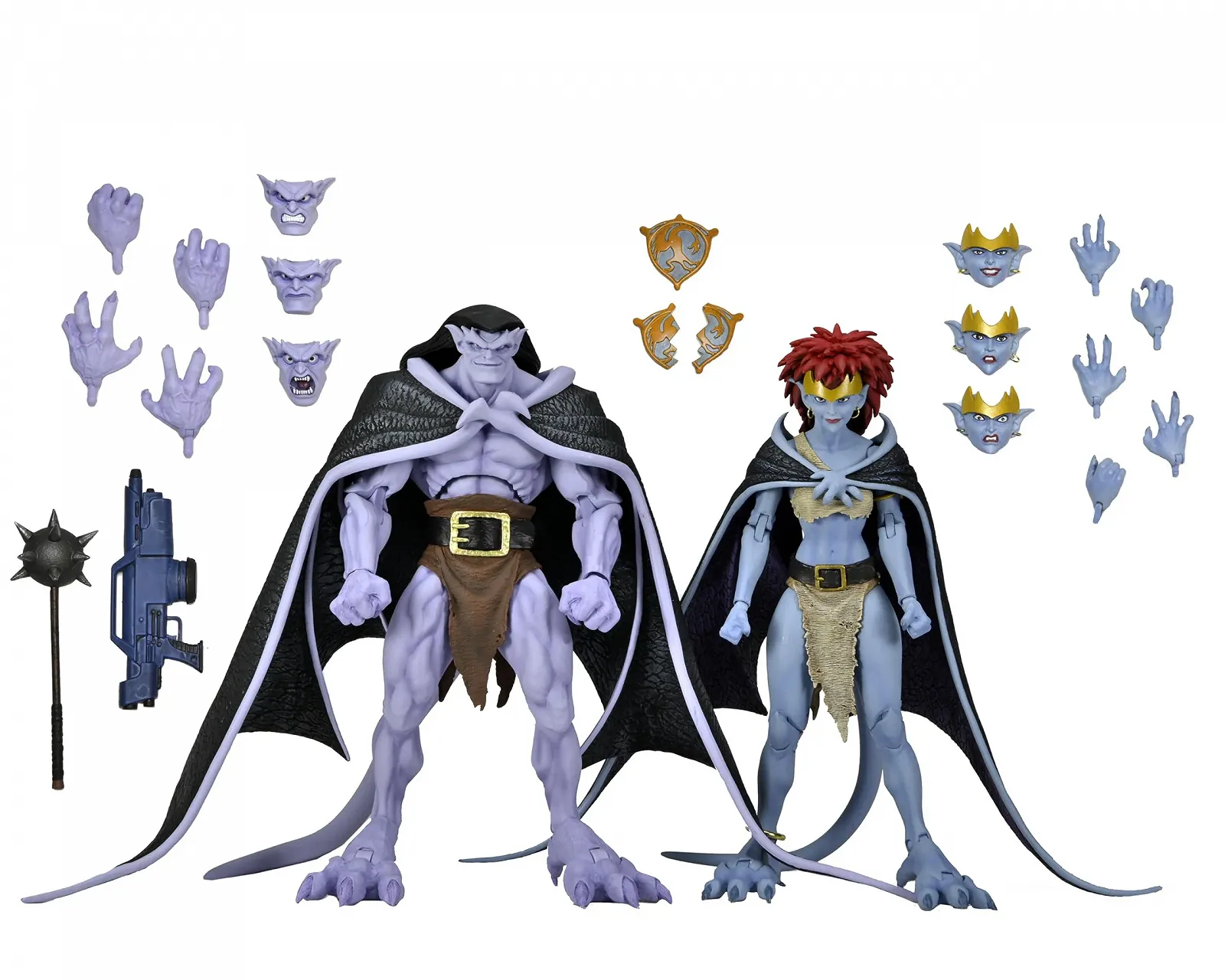 Набір ігрових фігурок NECA Gargoyles Vows Ultimate 7" Голіаф та Демона 2 шт, фото №1