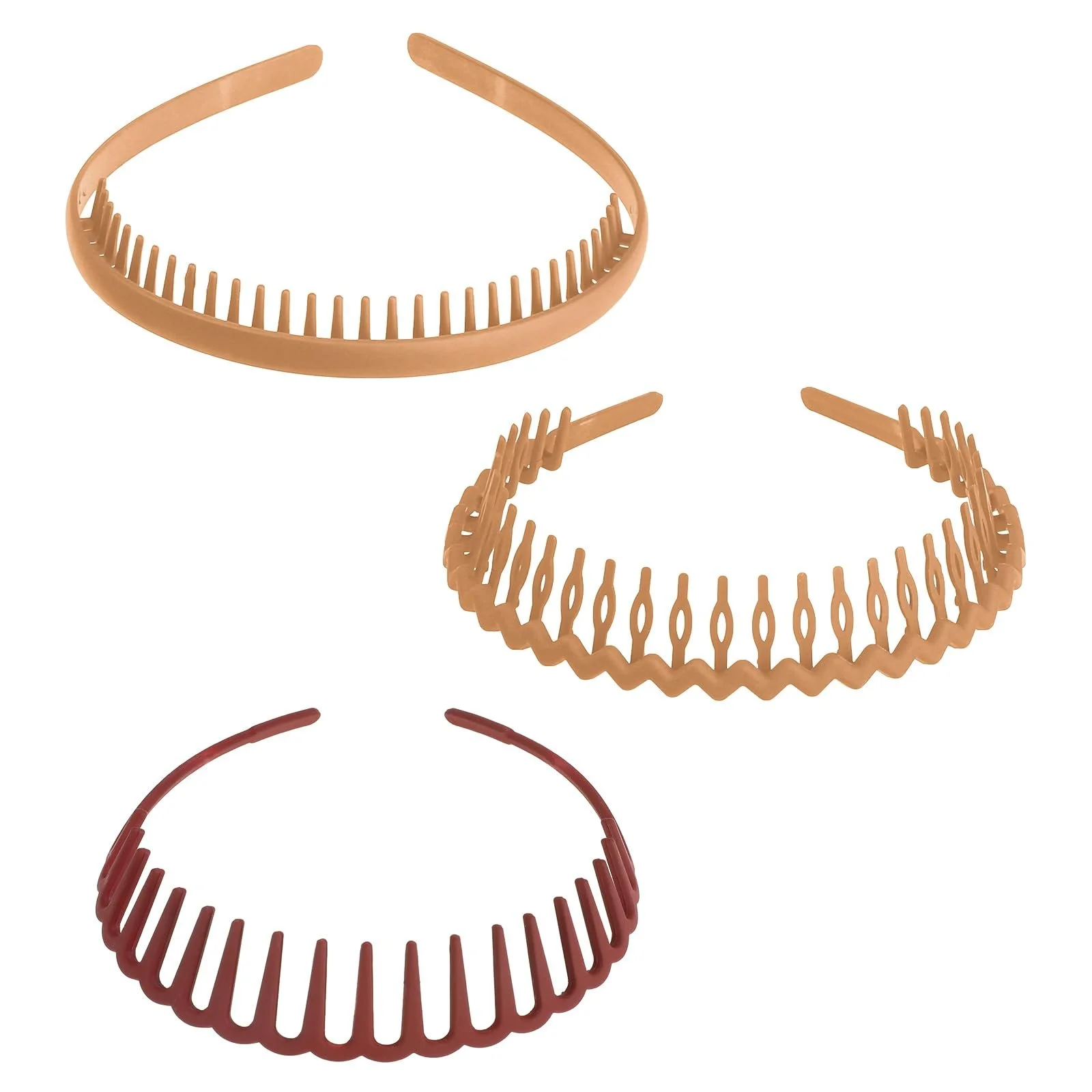 Пластиковий нековзкий обруч для волосся з хвилястими зубцями, фото №9 Пластиковий нековзкий обруч для волосся з хвилястими зубцями, фото №9