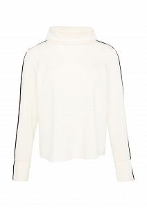 Толстовка s.Oliver BLACK LABEL с контрастными деталями и разрезами на рукавах - Фото 1