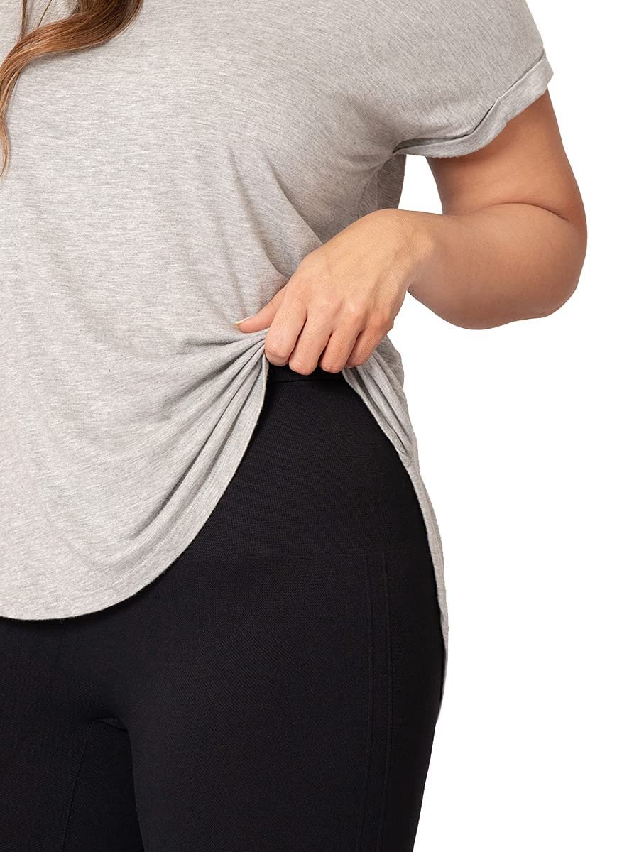 Леггинсы Capri SHAPERMINT с высокой посадкой, корректирующие, 7/8, черные, женские (от маленького до большого размера), фото №5
