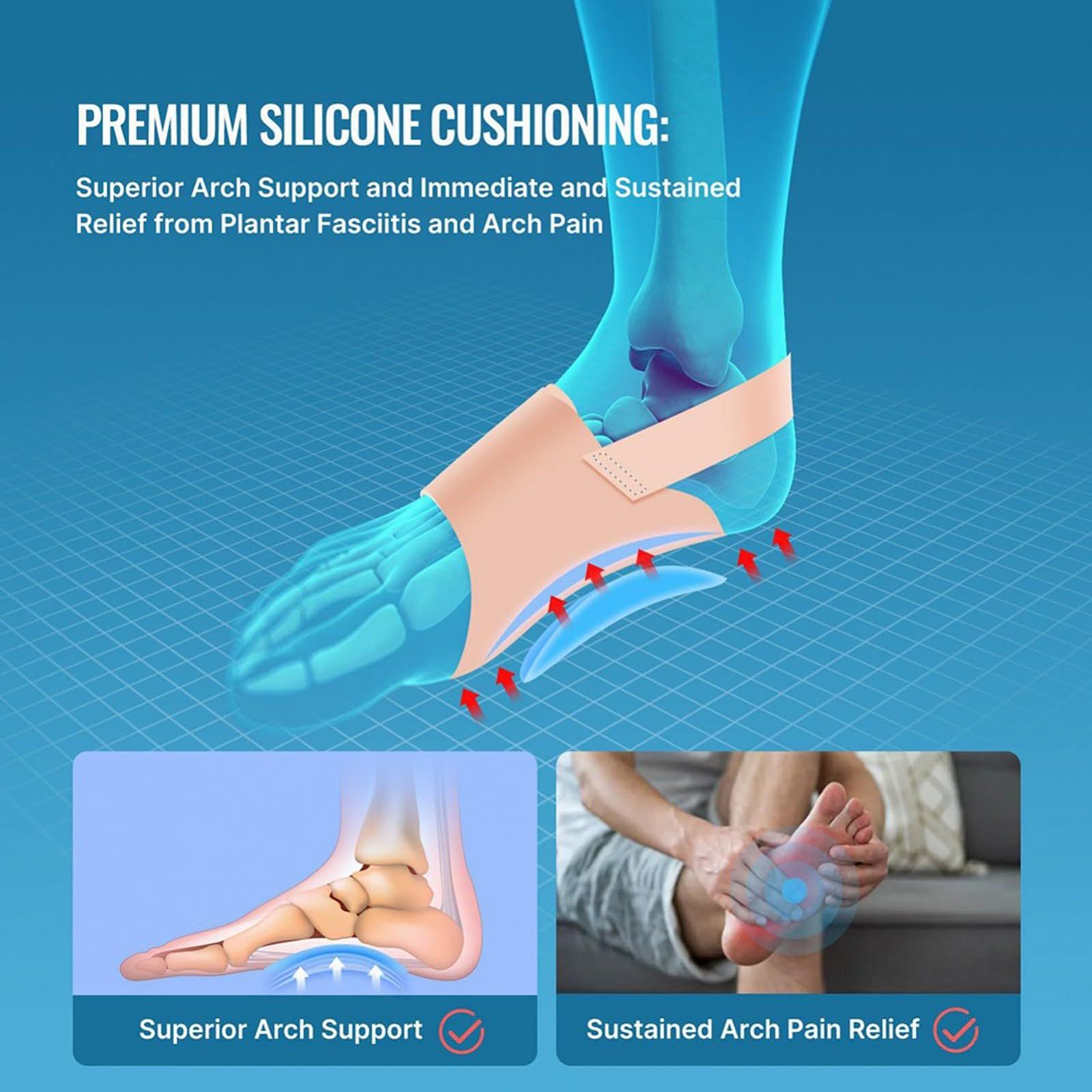 Підтримка склепіння стопи при підошовному фасціїті, зніміть біль у стопі, регульовані зв'язки, фото №3