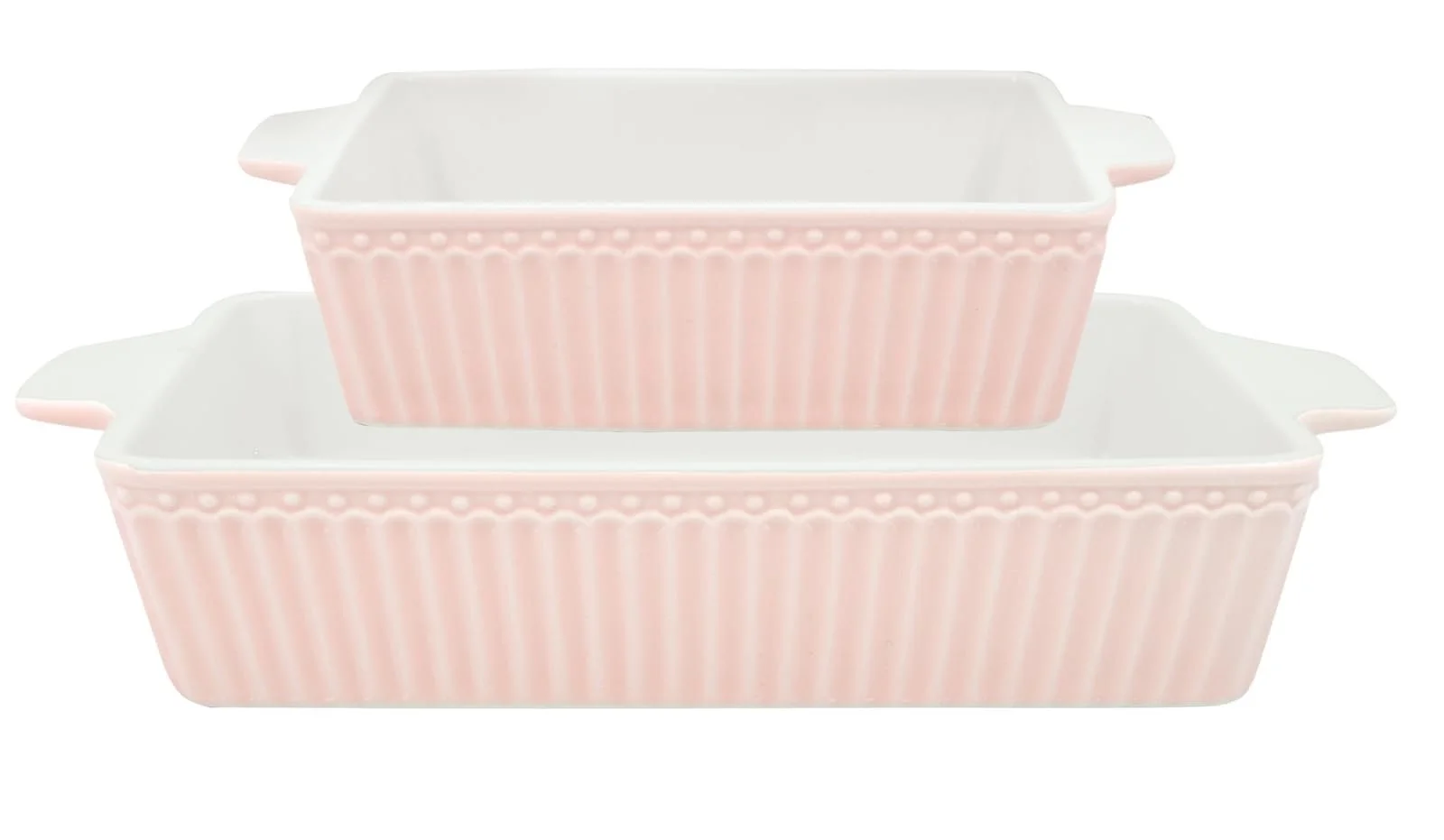 Формы для выпекания Greengate Alice прямоугольные набор 2 шт. маленькие светло-розовые, фото №1