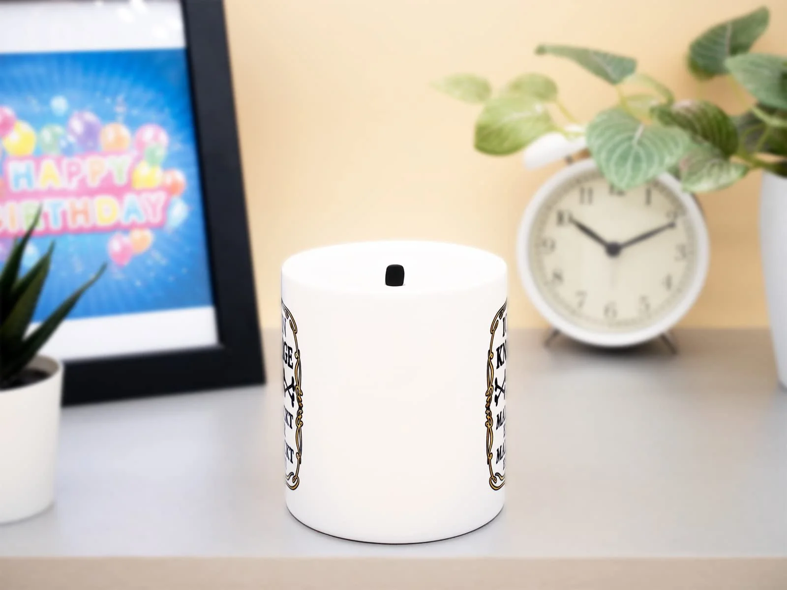 Копилка для денег Ich bin knackige 50 Years Керамическая Белая, фото №3