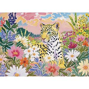 Пазл HUADADA 500 елементів Квіти та леопарди - Фото 1