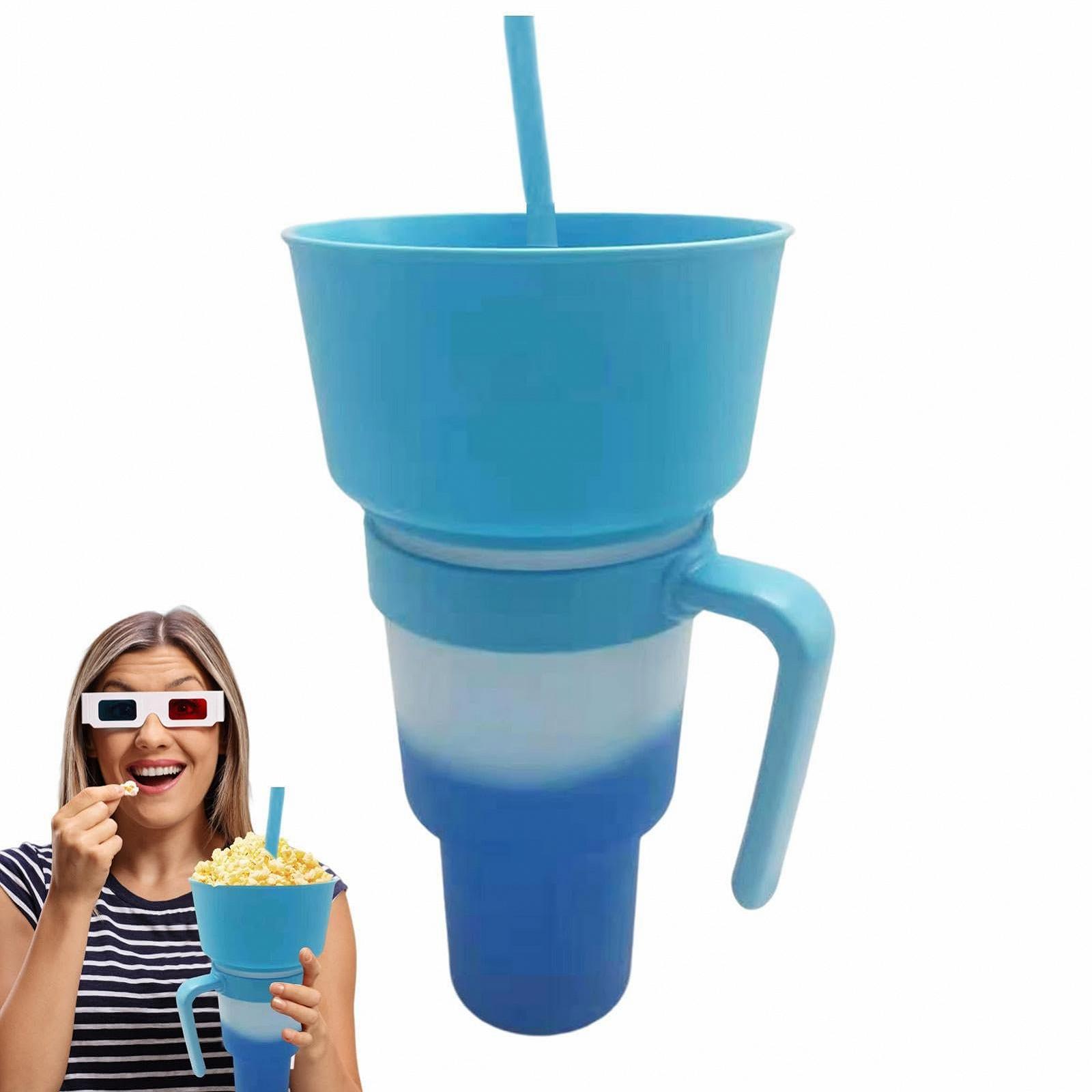 Стакан-поїльник з соломинкою 2-в-1, стакан для подорожей зі змінним кольором, фото №8