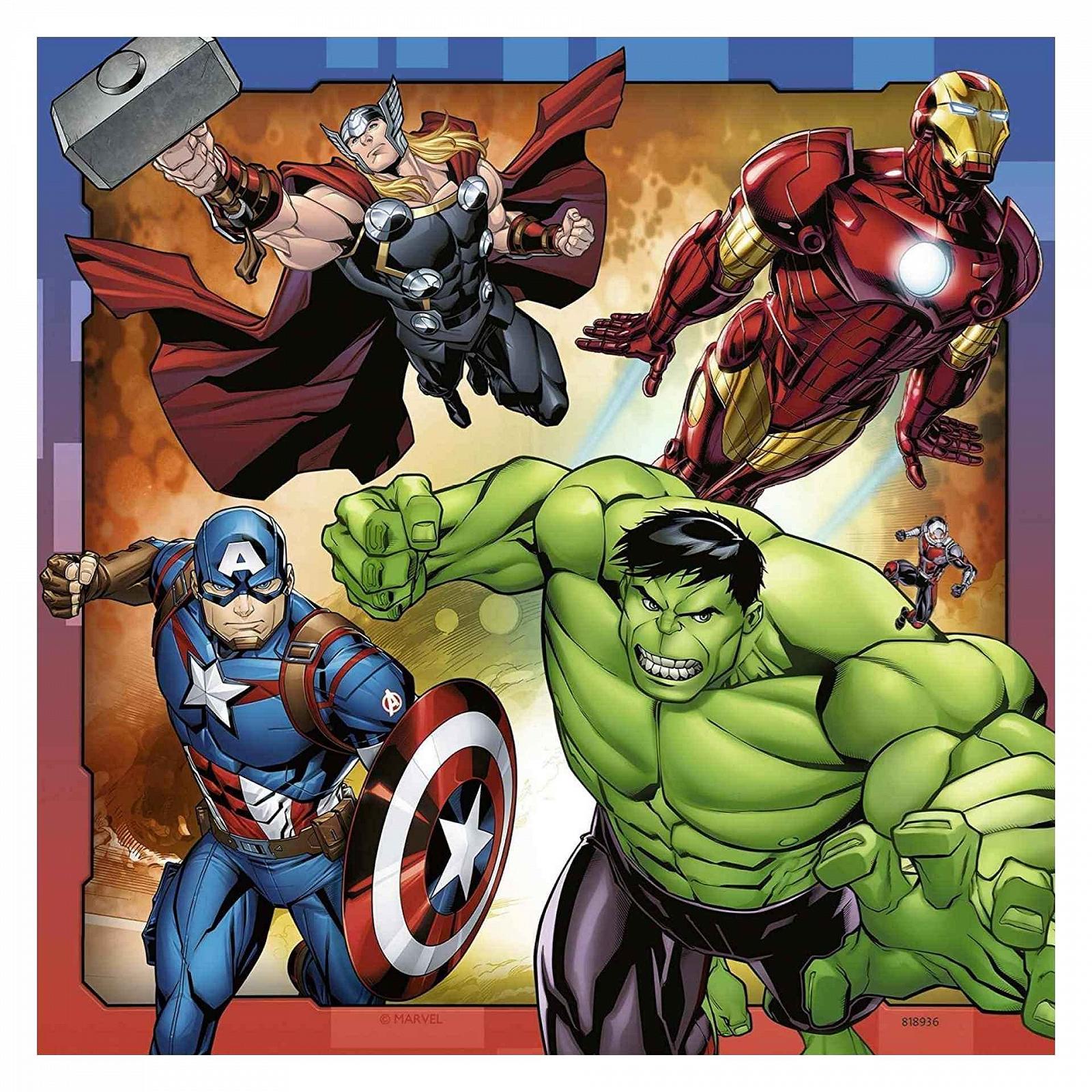 Пазлы Ravensburger Marvel Avengers Assemble 3x49 элементов, фото №3