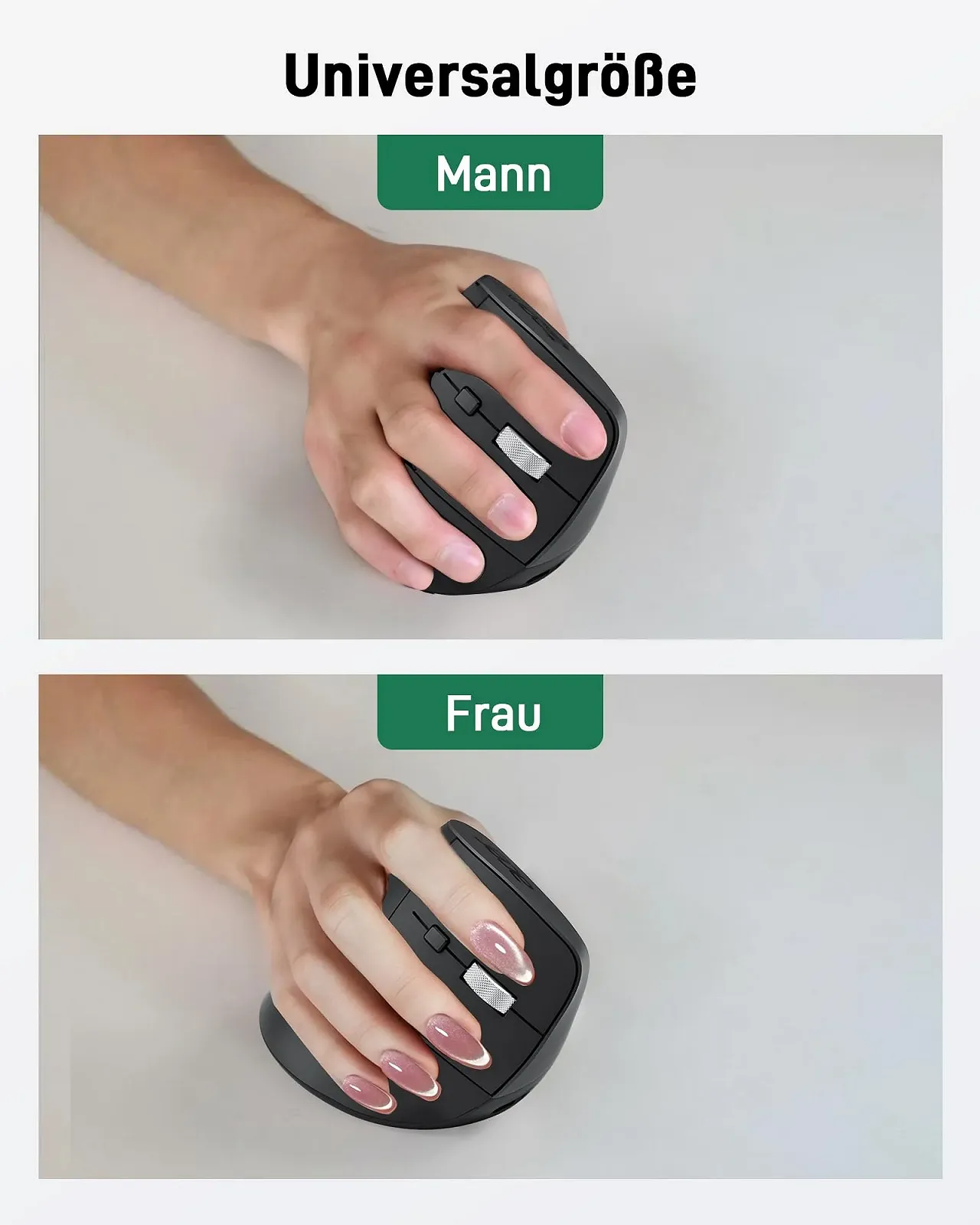 Мышь Acer Беспроводная, Перезаряжаемая 2.4 GHz Вертикальная с 3 DPI, 6 Кнопками, фото №8