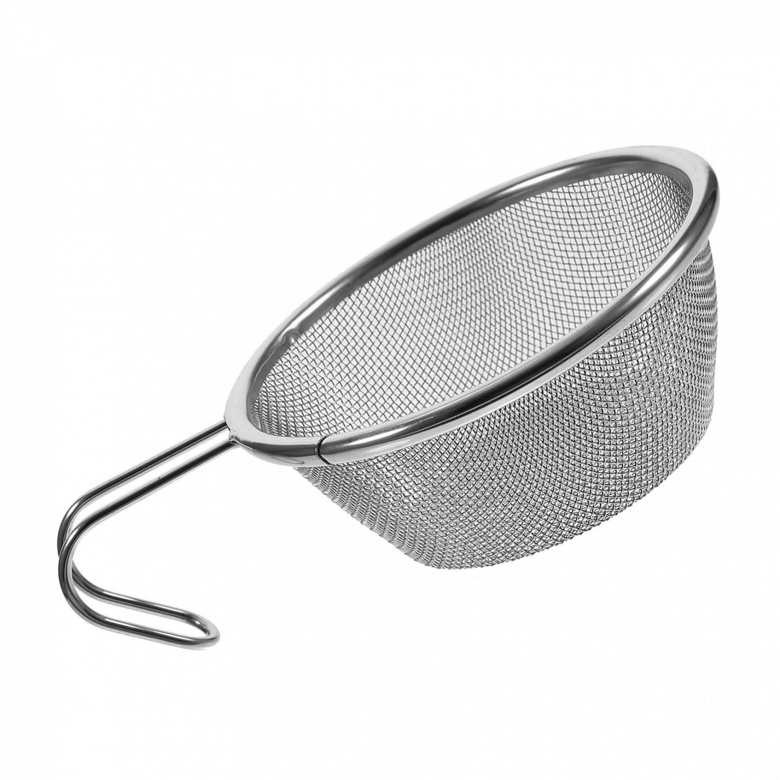 Сито WOONEKY 2St Syrah Mesh-Löffel Kaffeefilter Cocktailsieb Nudelsieb aus Netzgewebe Mesh-Sieb Netz edelstahlschüsseln edelstahlnapf Siebe feinmaschig Küchenversorgung Rostfreier Stahl Silver, фото №3