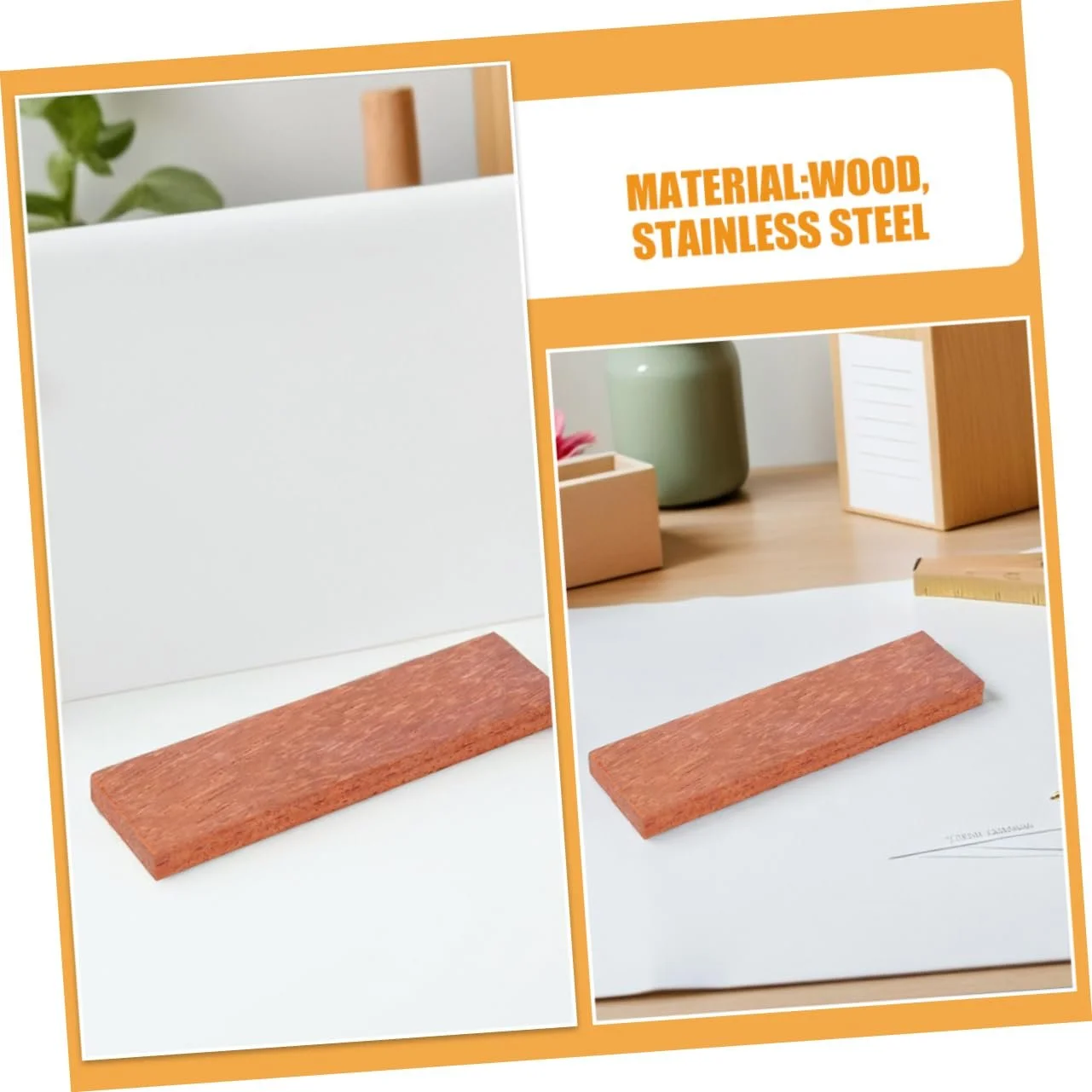 Ручка для кухонного ножа Дерев'яна Ергономічна з заклепками Нековзна поверхня, фото №9