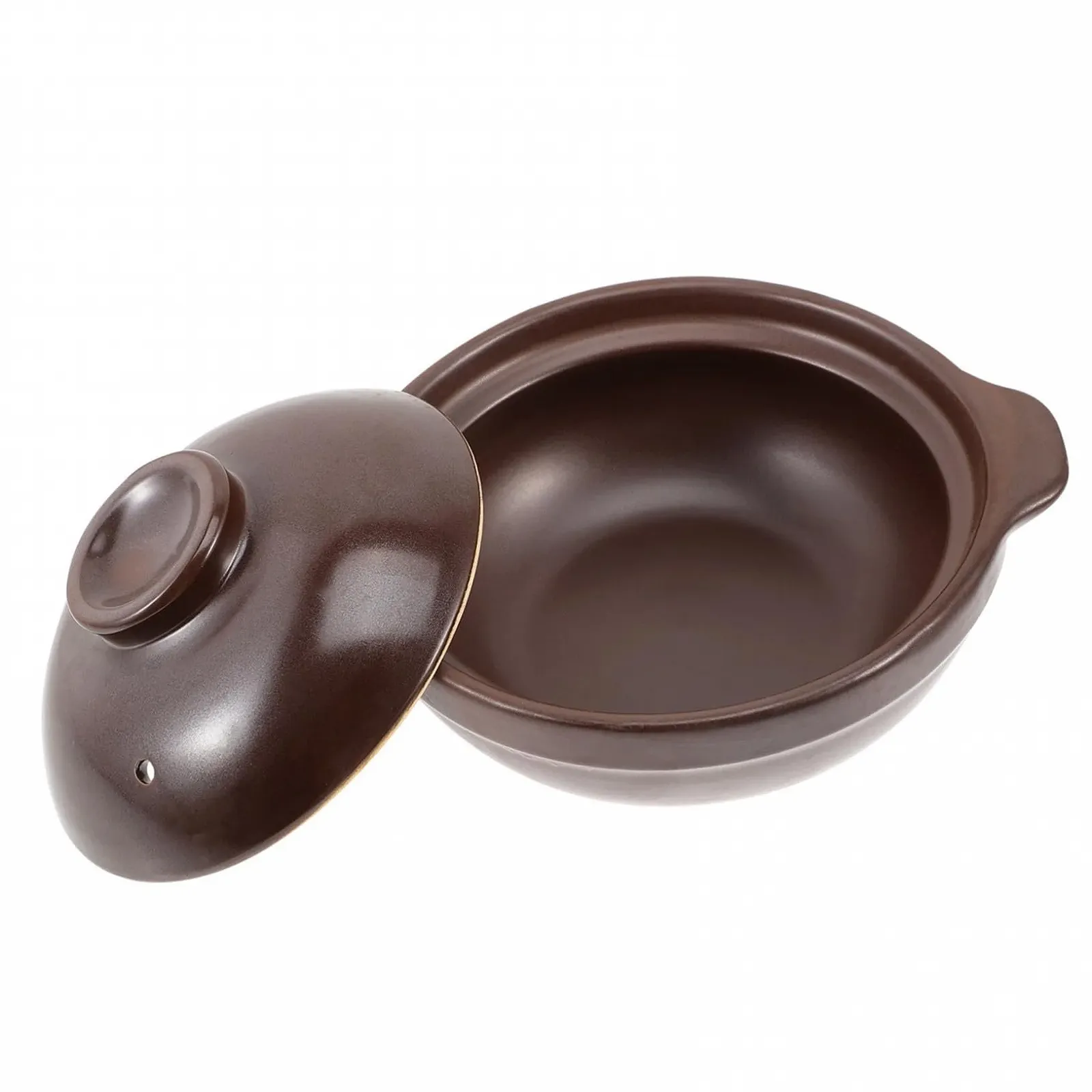 Каструля-сотейник Veemoon керамічна з кришкою жаростійка маленька коричнева, фото №1 Каструля-сотейник Veemoon керамічна з кришкою жаростійка маленька коричнева, фото №1