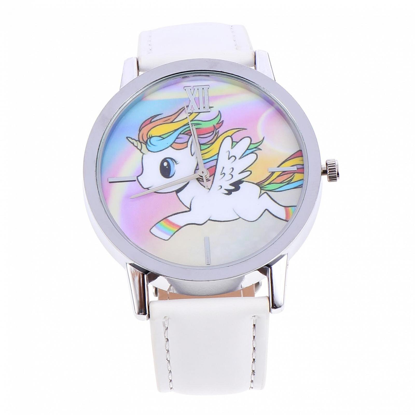 Годинник кварцовий Healvian Einhorn мультяшний регульований для жінок, фото №1