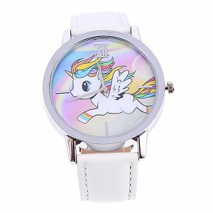 Часы кварцевые Healvian Einhorn мультяшные регулируемые для женщин - Фото 1