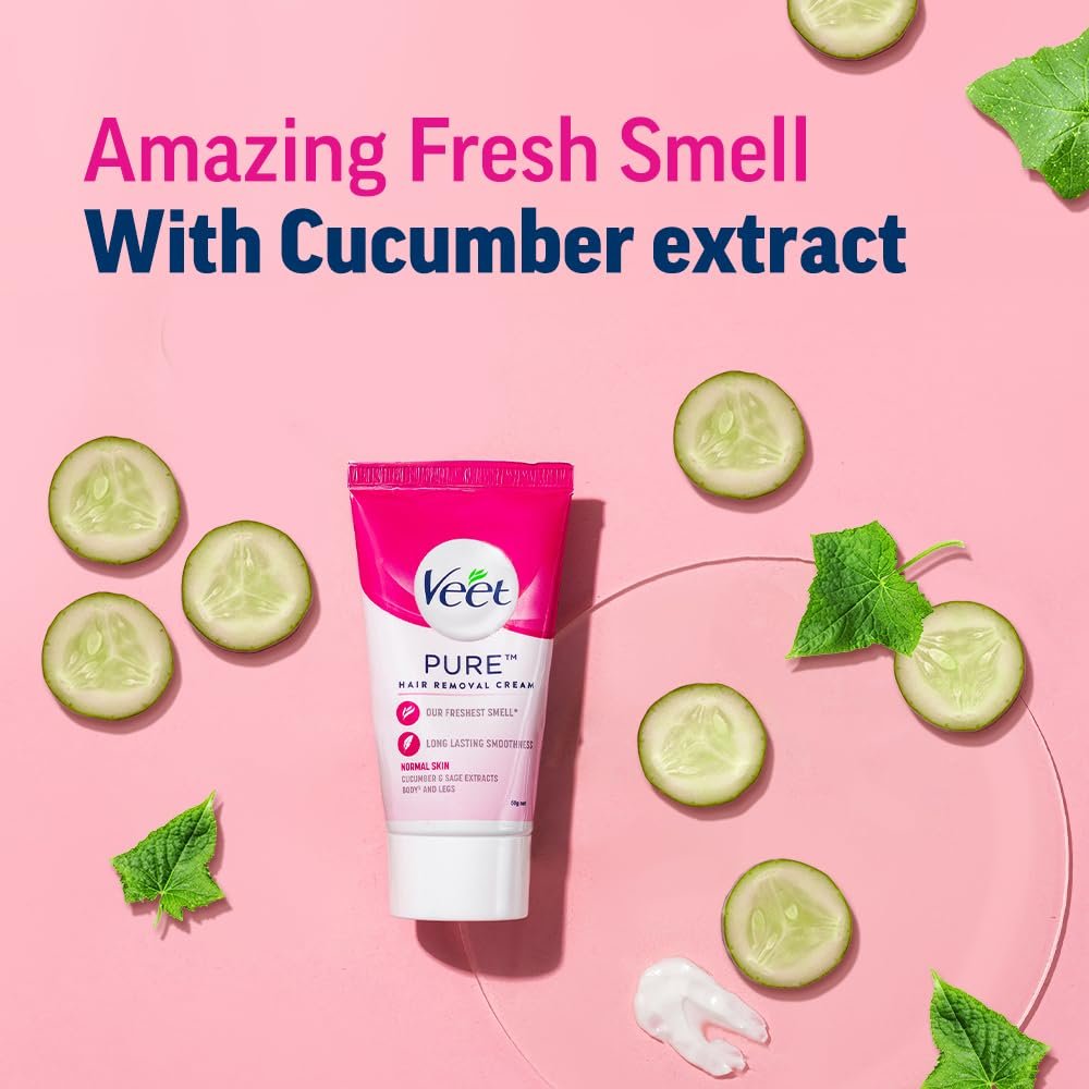 Крем для депиляции Veet Silk & Fresh для чувствительной кожи 100 г, фото №2