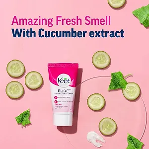 Крем для депиляции Veet Silk & Fresh для чувствительной кожи 100 г synthetic.ua - Фото 1