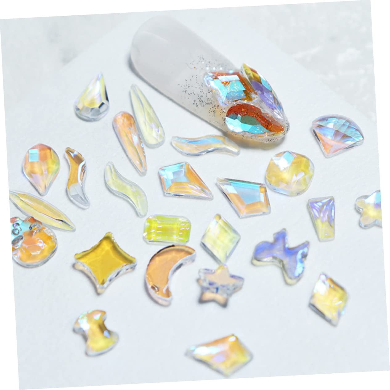 Украшение для ногтей со стразами Маникюрные, 3 шт., фото №5