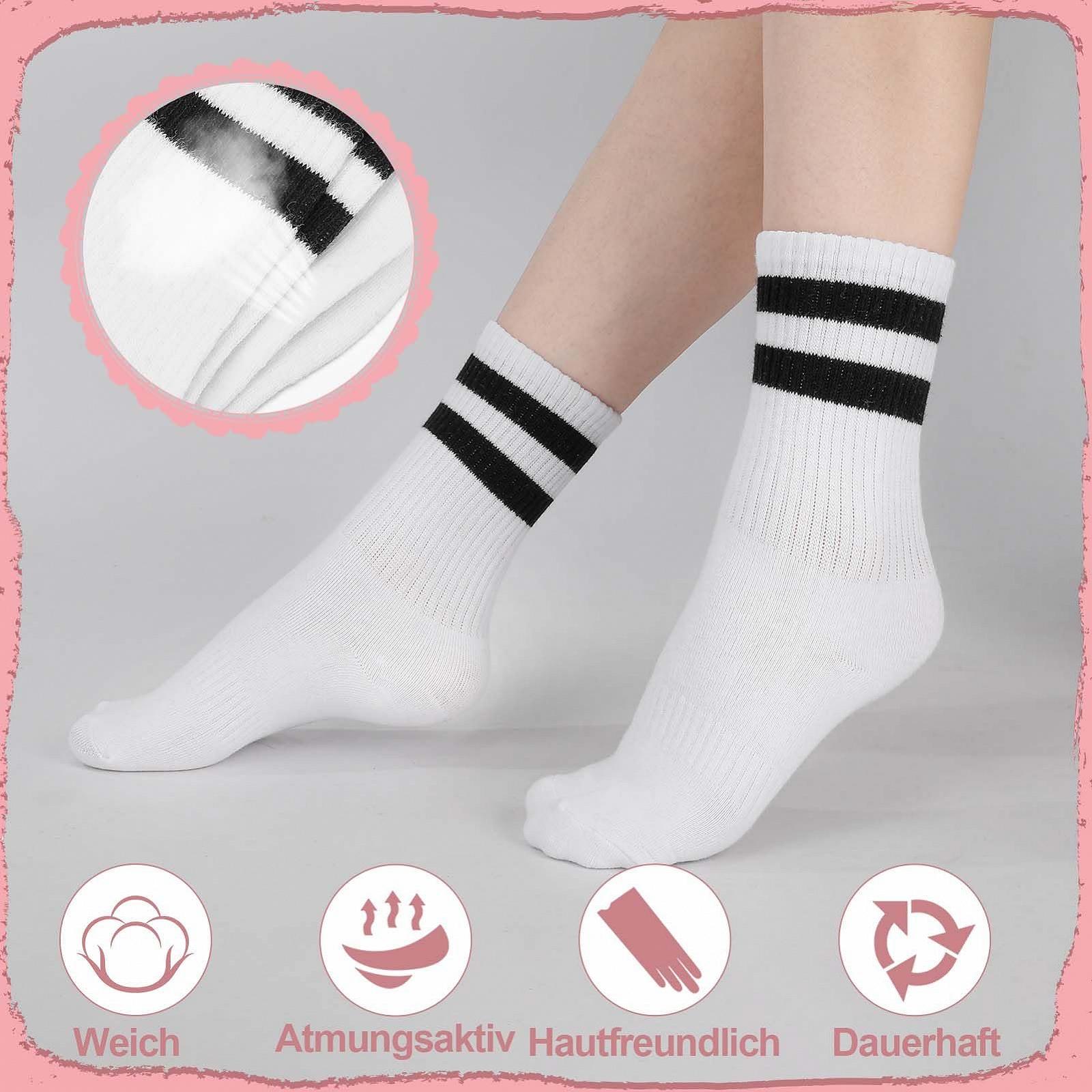 Носки Теннисные носки Хлопковые носки Ретро Спортивные носки Цветные Женские носки с полосками 35-38, фото №4