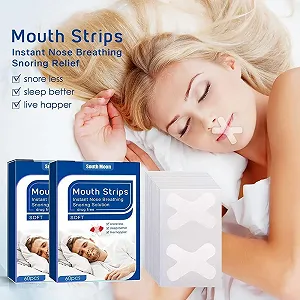 Пластирі від хропіння (120 шт) для кращого сну, дихання через ніс synthetic.ua - Фото 1