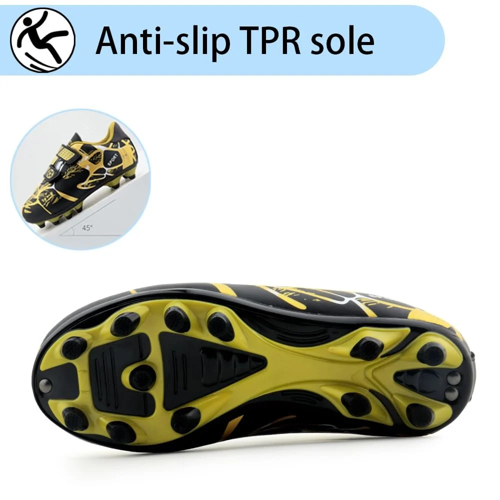 Детские футбольные бутсы для мальчиков и девочек, для тренировок на улице, спортивная обувь с шипами для искусственной травы, унисекс 28-37 EU, фото №3