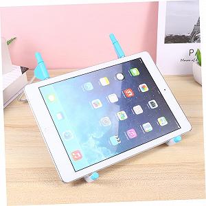 Подставка для ноутбука алюминиевая складная с регулировкой высоты портативная легкая для офиса дома путешествий и улицы в синем цвете со стабильной конструкцией и защитой от царапин synthetic.ua - Фото 1