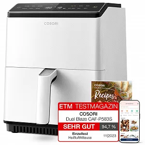 Мультипіч COSORI Dual Blaze XXL 6.4 л (1.8 кг) WiFi 12 функцій 1700 Вт Молочно-біла - Фото 1