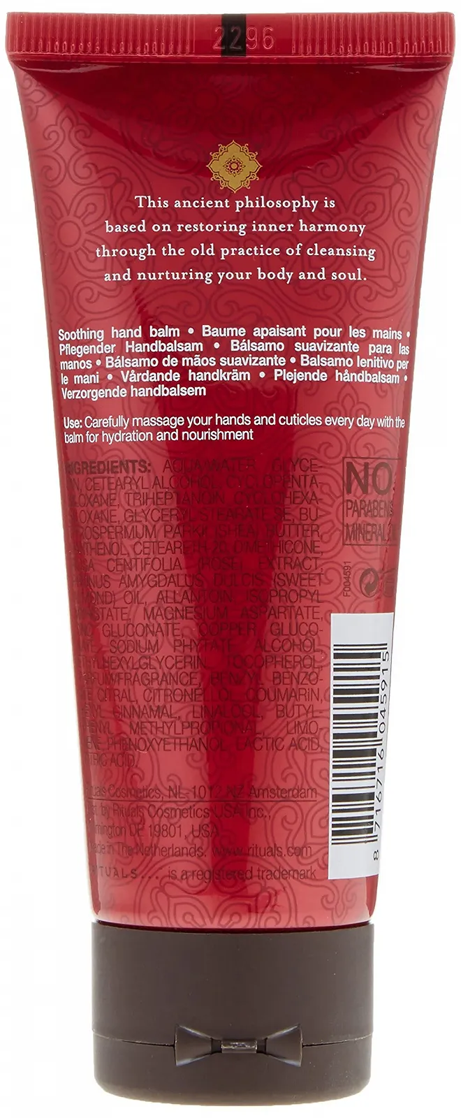Бальзам для рук RITUALS The Ritual of Ayurveda 70 мл, фото №2 Бальзам для рук RITUALS The Ritual of Ayurveda 70 мл, фото №2
