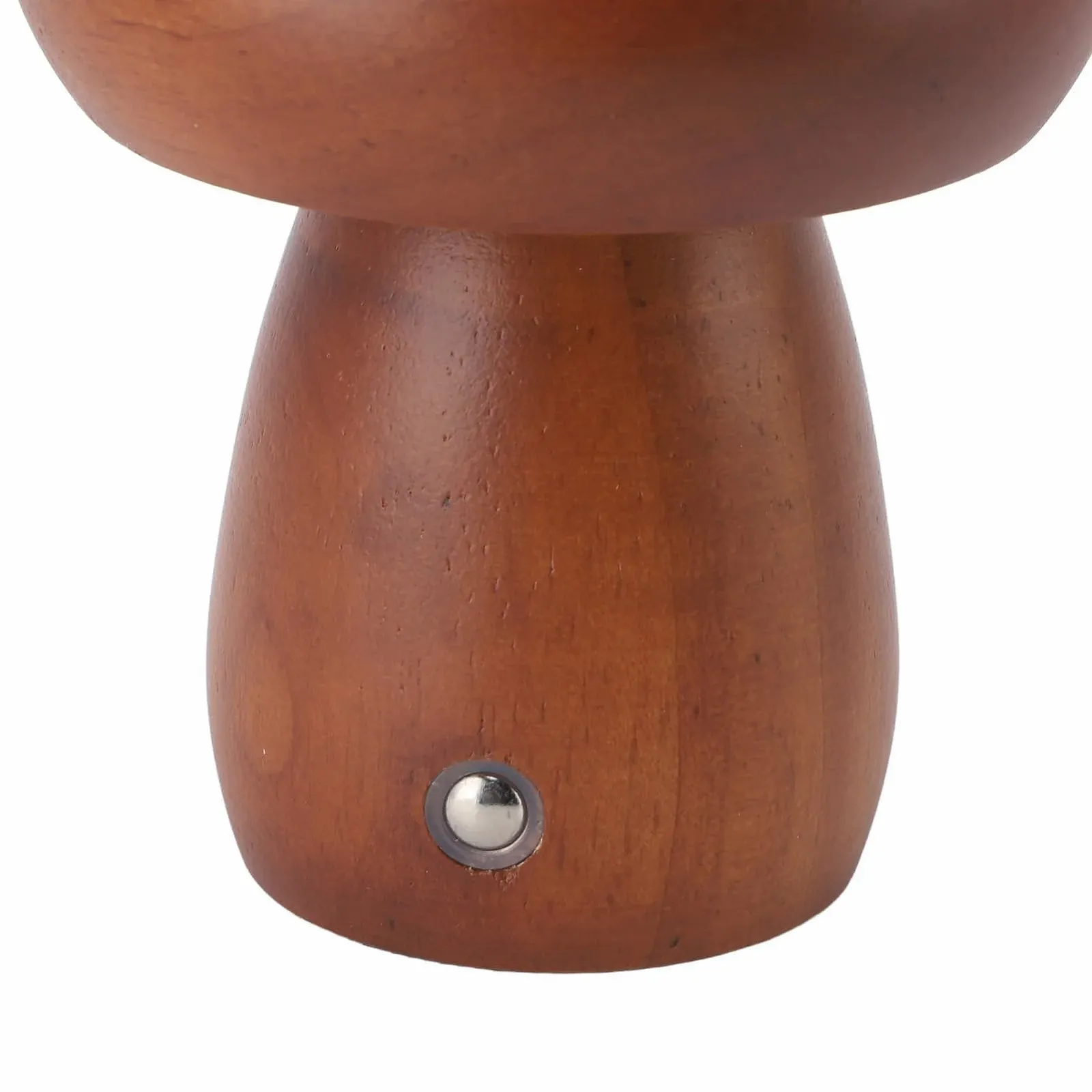 Настільна лампа Mushroom LED акумуляторна сенсорна димована USB Колір горіх, фото №3