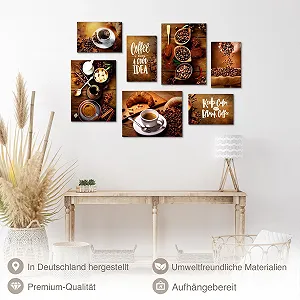 Картини Novart N034271a Кава 7 шт Коричневі synthetic.ua - Фото 1