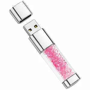 Купити USB-накопичувач 32GB USB 2.0 Cute Pink Crystal Рожевий - Фото 1 USB-накопичувач 32GB USB 2.0 Cute Pink Crystal Рожевий - Фото 1