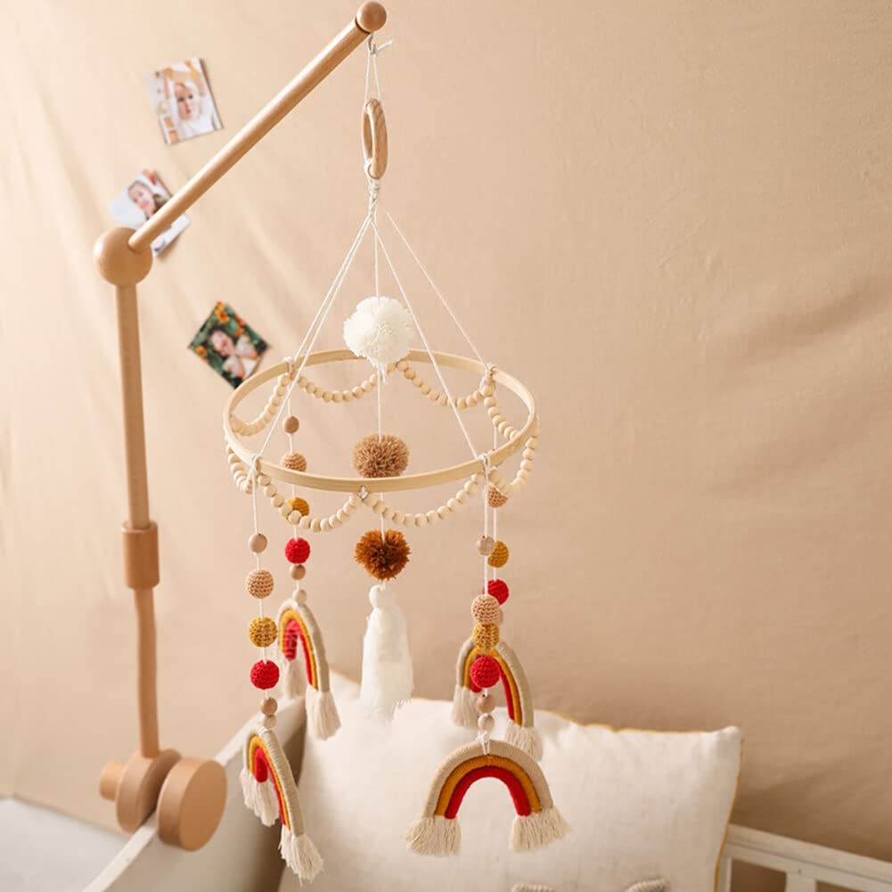 Мобіль Wooauto Rainbow Ball Bed Bell різнокольоровий Тип 2, фото №4