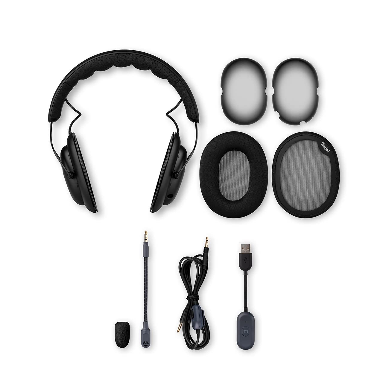 Навушники Teufel ZOLA для ігор з 7.1 USB звуковою картою, DTS Headphone: X® 2.0, із регульованою мікрофонною штангою, чорний, фото №4