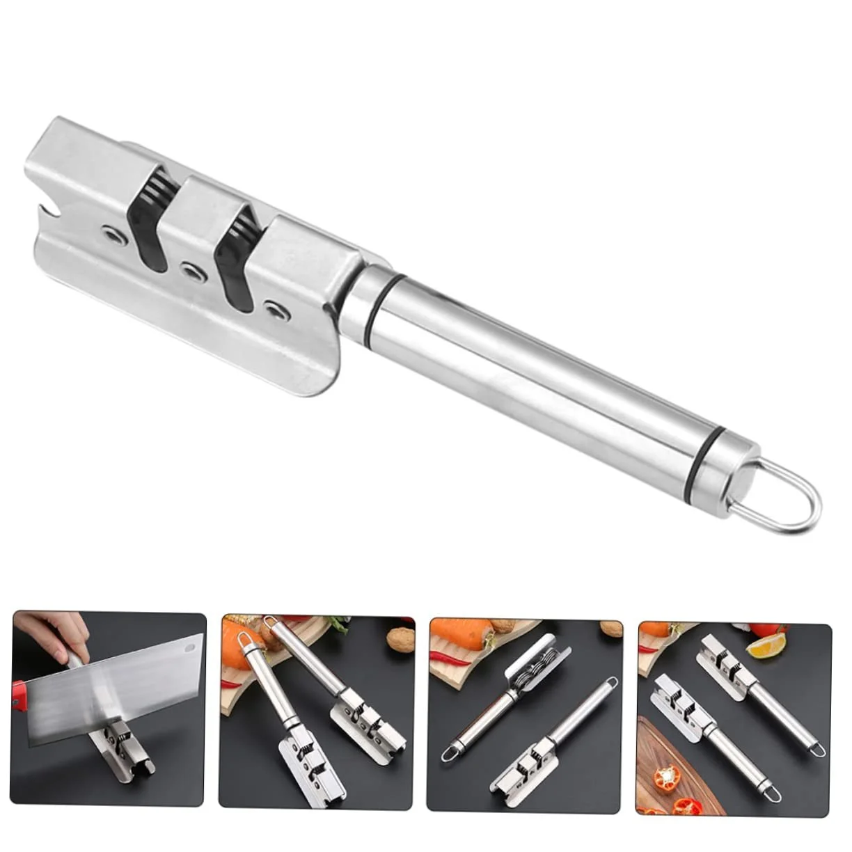 Точило для ножів та ножиць ручна ергономічна з отвором для підвішування, фото №3