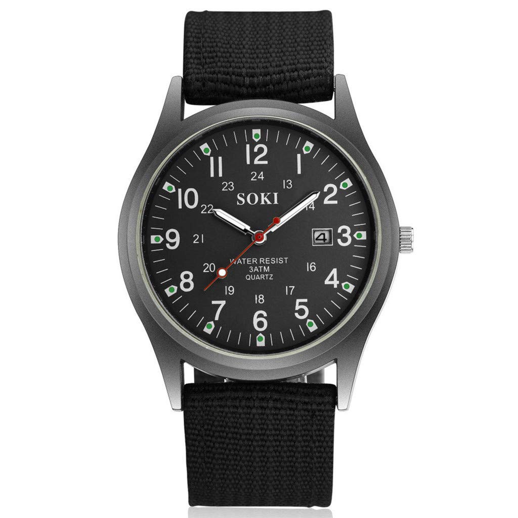 Хронограф Generisch Watch 2019 Nylon Мужской Календарь Серебристый, фото №1