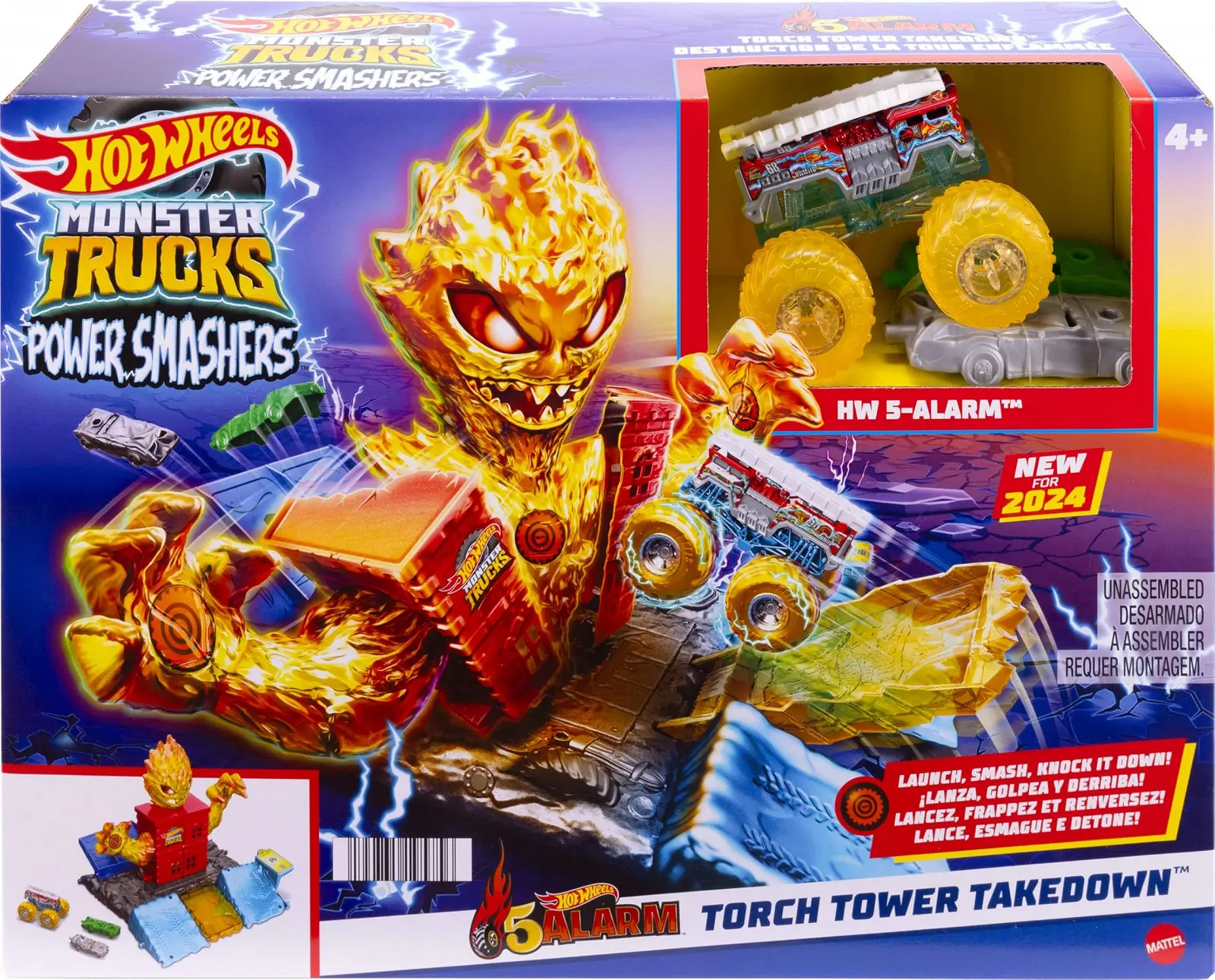 Автотрек Hot Wheels Arena Smashers Monster Trucks Півфінал 1 Hot Wheels Monster Truck і 2 розбиті машини HTP39, фото №6 Автотрек Hot Wheels Arena Smashers Monster Trucks Півфінал 1 Hot Wheels Monster Truck і 2 розбиті машини HTP39, фото №6