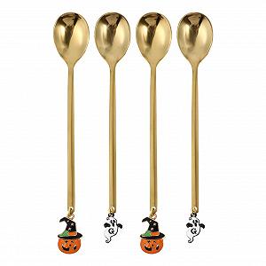 Ложка Чайная Angoily Тыква 4 шт Нержавеющая сталь - Фото 1