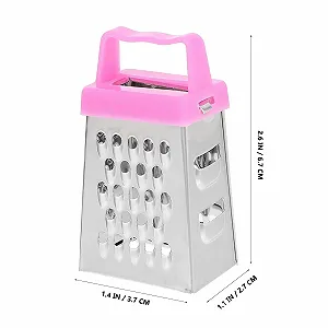 Мини-терка SOIMISS 6 шт., измельчитель овощей из нержавеющей стали для кухни, компактная ручная терка для пищевых продуктов с 4 лезвиями synthetic.ua - Фото 1