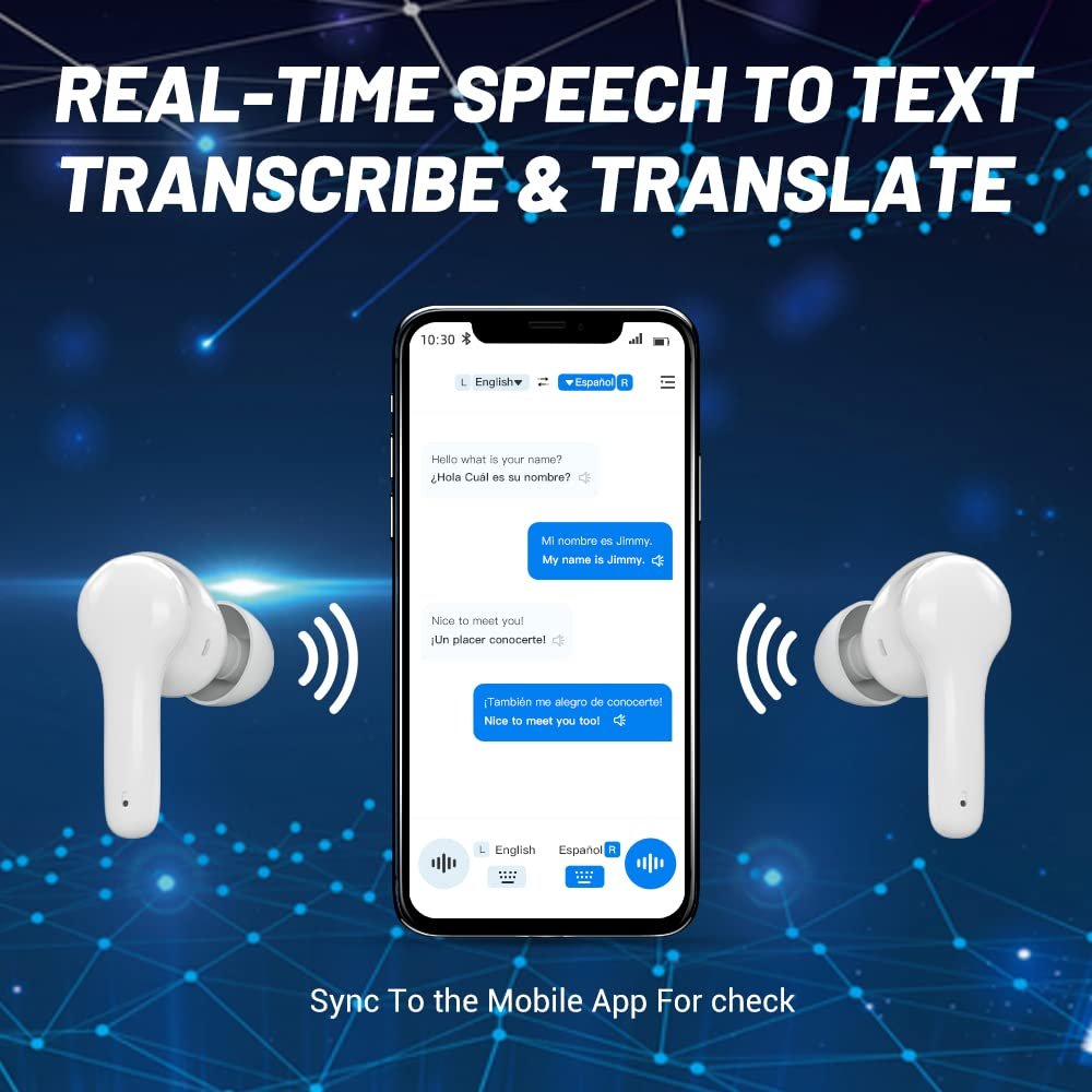 Навушники-перекладачі Xupurtlk з підтримкою 71 мови та 56 акцентів, 0.5с переклад в реальному часі для музики та дзвінків, фото №5 Навушники-перекладачі Xupurtlk з підтримкою 71 мови та 56 акцентів, 0.5с переклад в реальному часі для музики та дзвінків, фото №5
