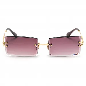 Солнцезащитные очки Без оправы Kachawoo Прямоугольные для женщин - Фото 1